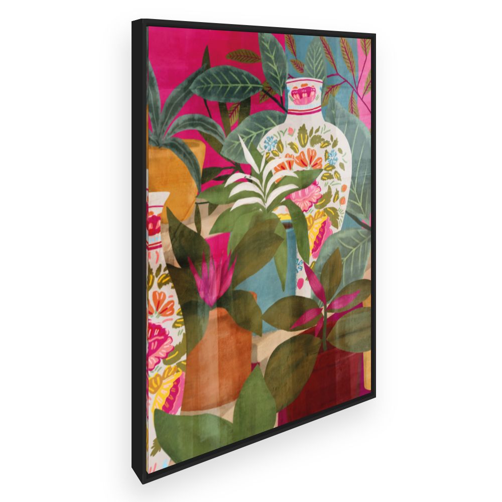 Toile Nature florale vibrante