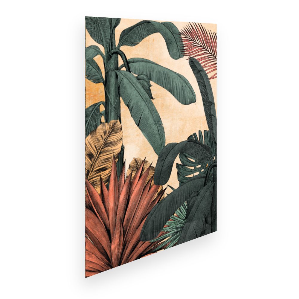 Affiche Feuillage exotique vibrant