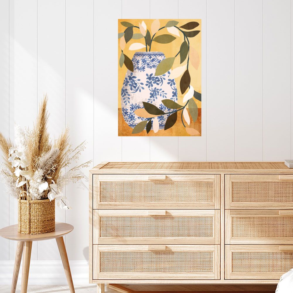 Affiche Vase fleuri chic