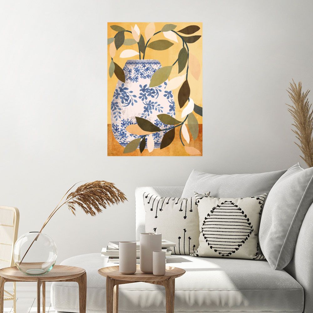 Affiche Vase fleuri chic