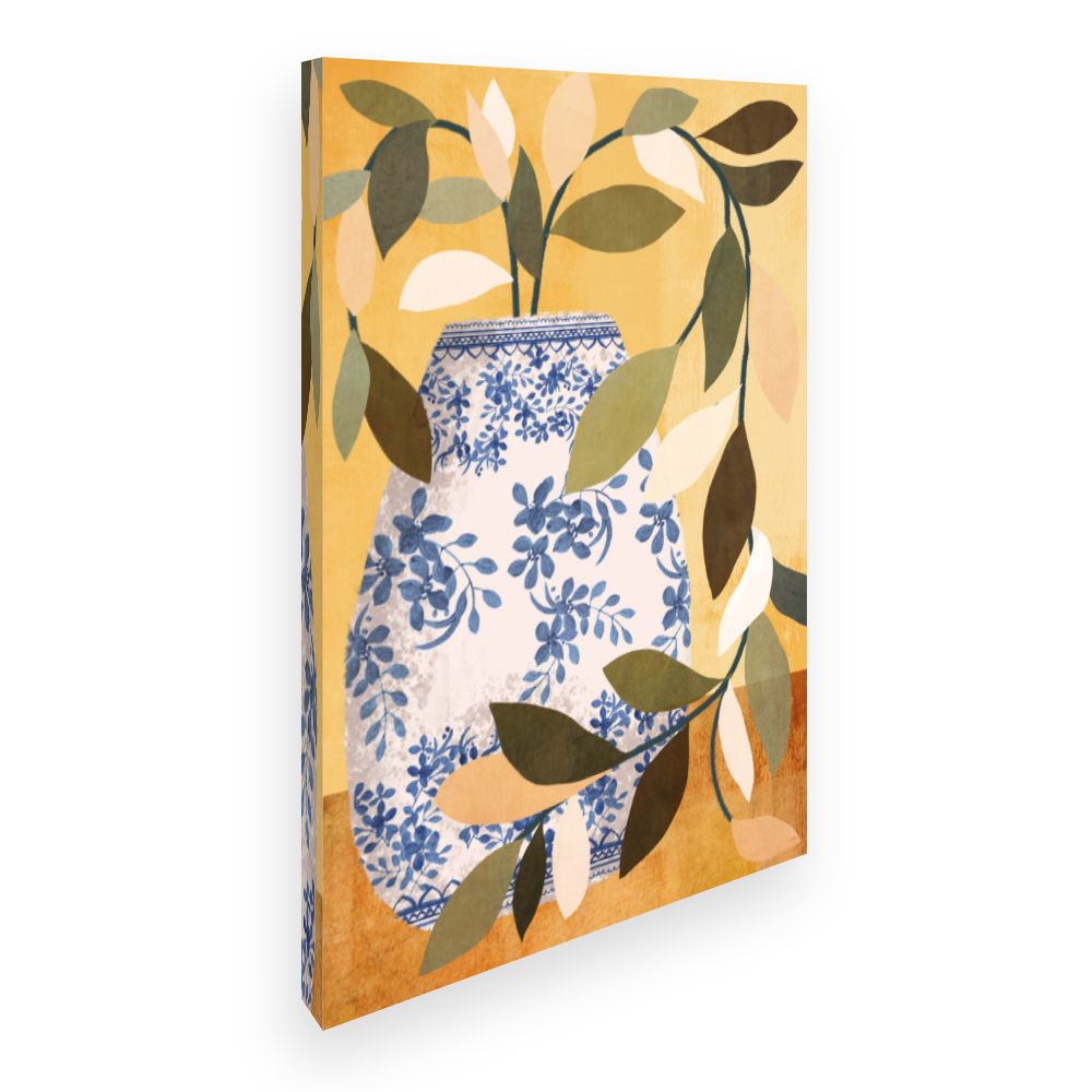 Toile Vase fleuri élégant