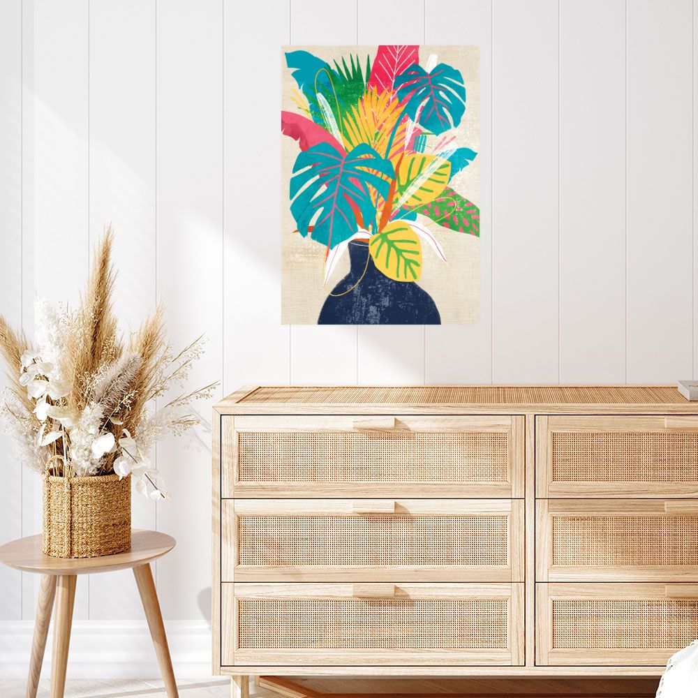 Affiche Feuillage tropical vibrant