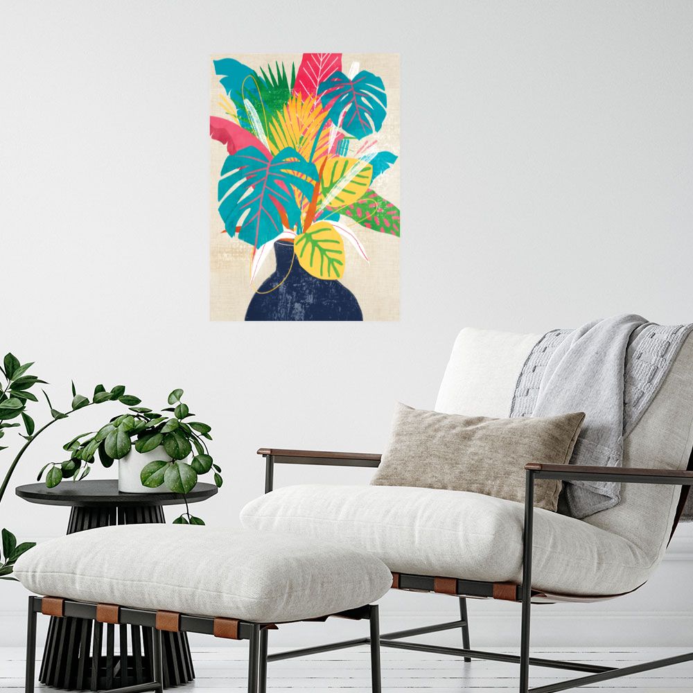 Affiche Feuillage tropical vibrant