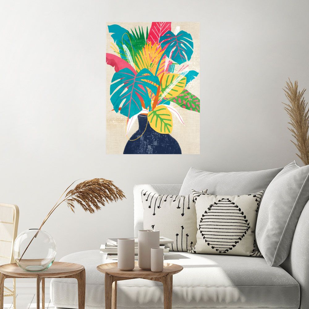 Affiche Feuillage tropical vibrant