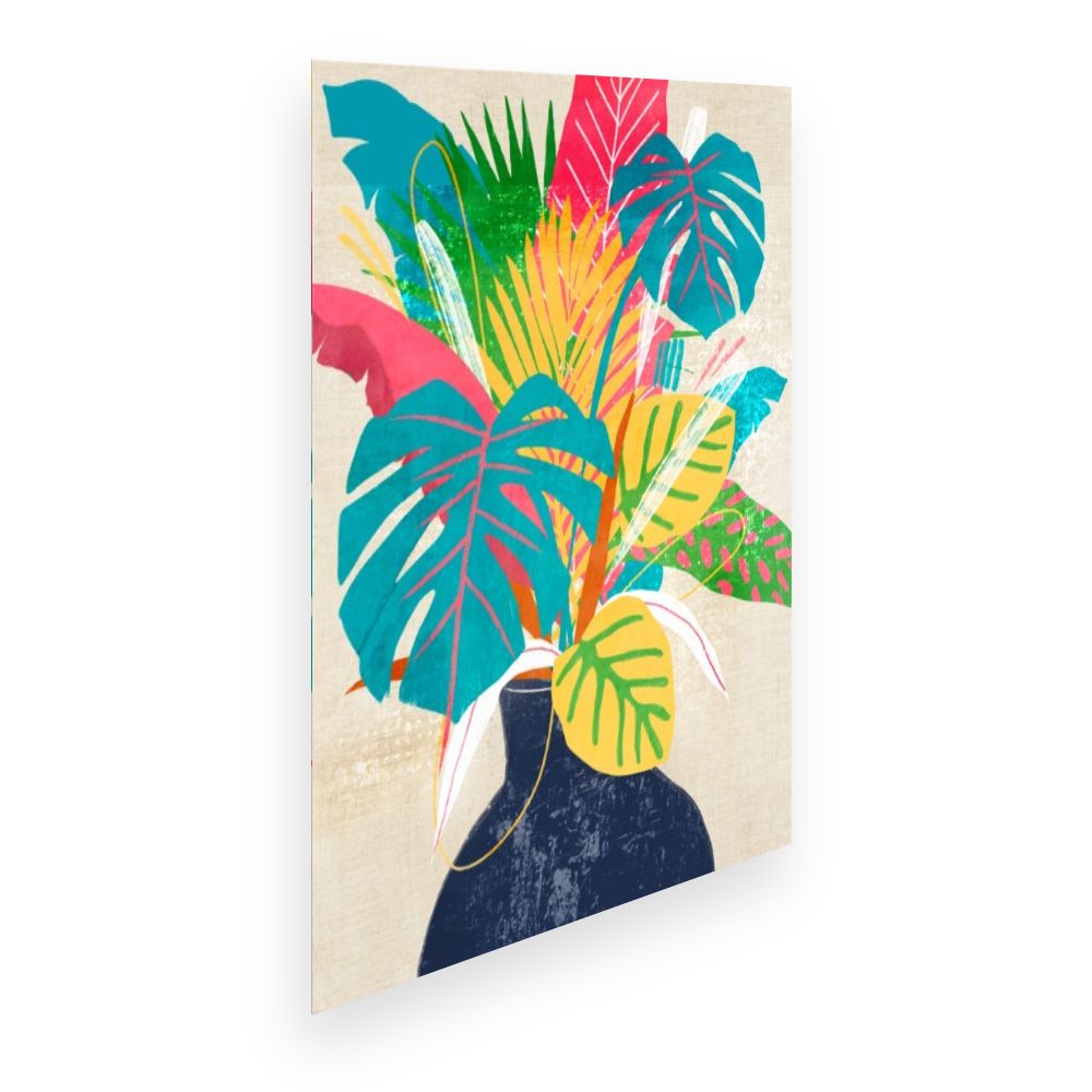 Affiche Feuillage tropical vibrant