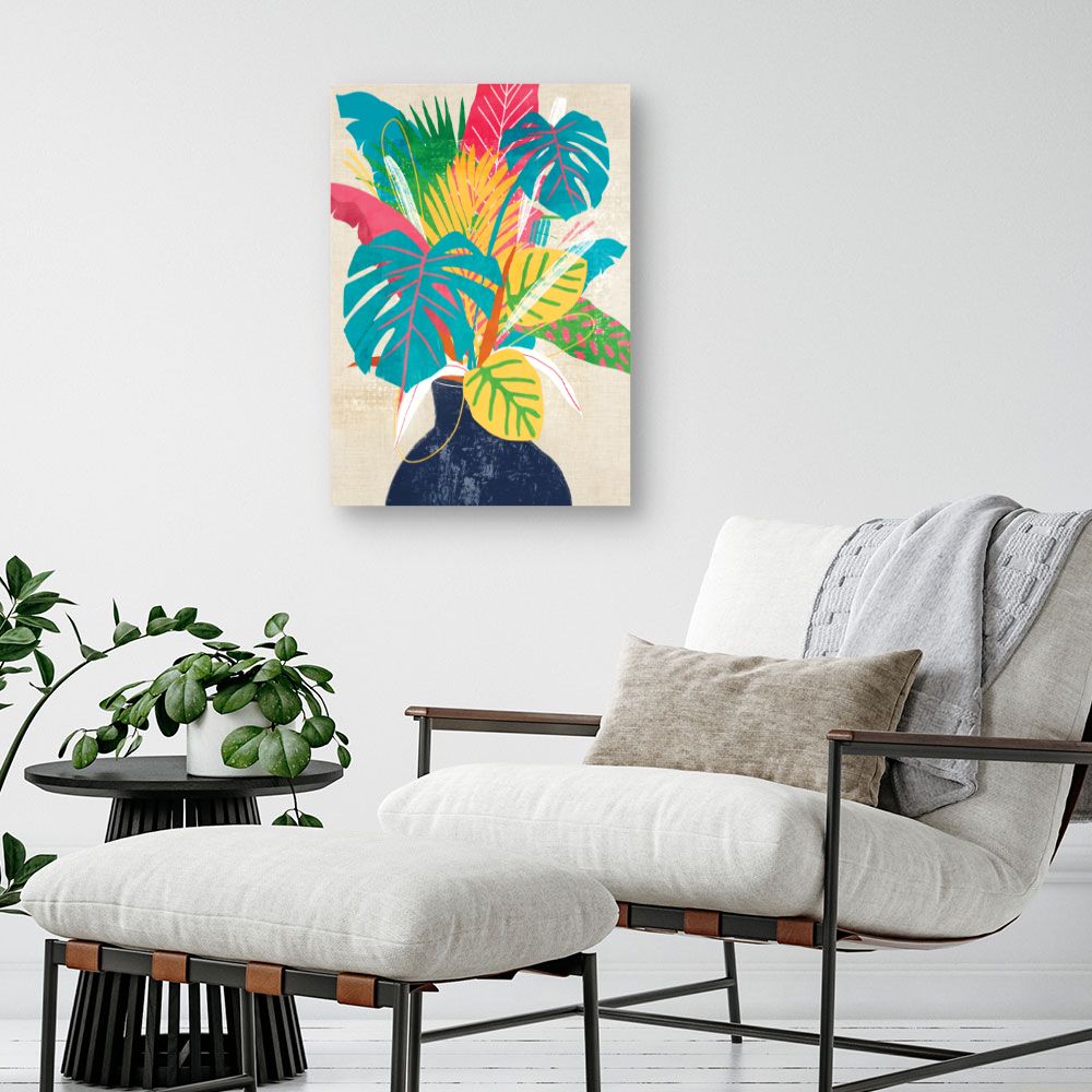 Tableau Feuillage exotique vibrant