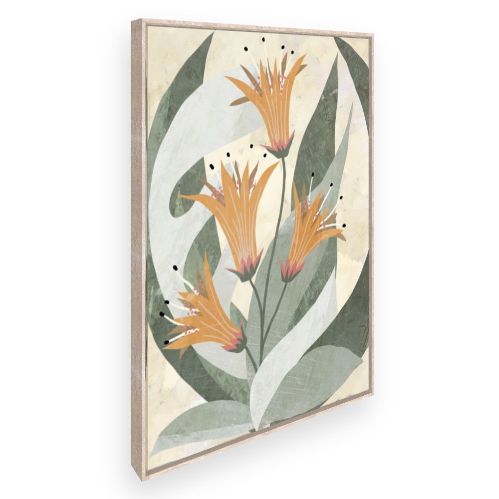 Toile Fleurs stylisées