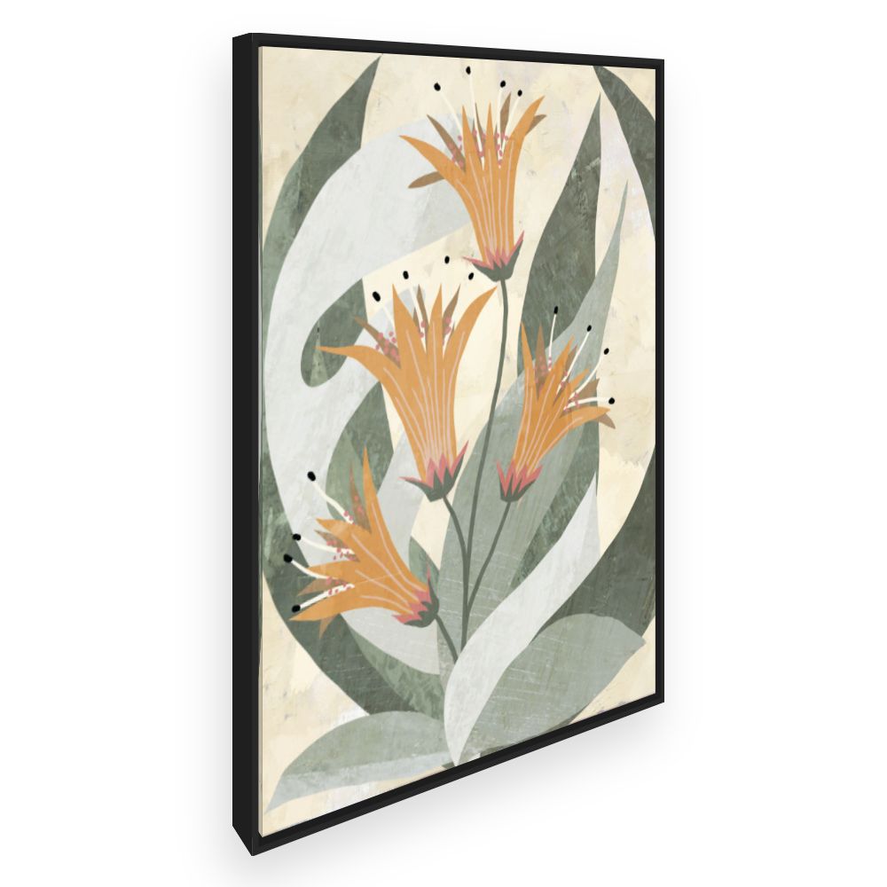 Toile Fleurs stylisées
