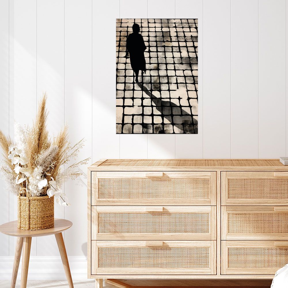 Affiche Silhouette en réflexion