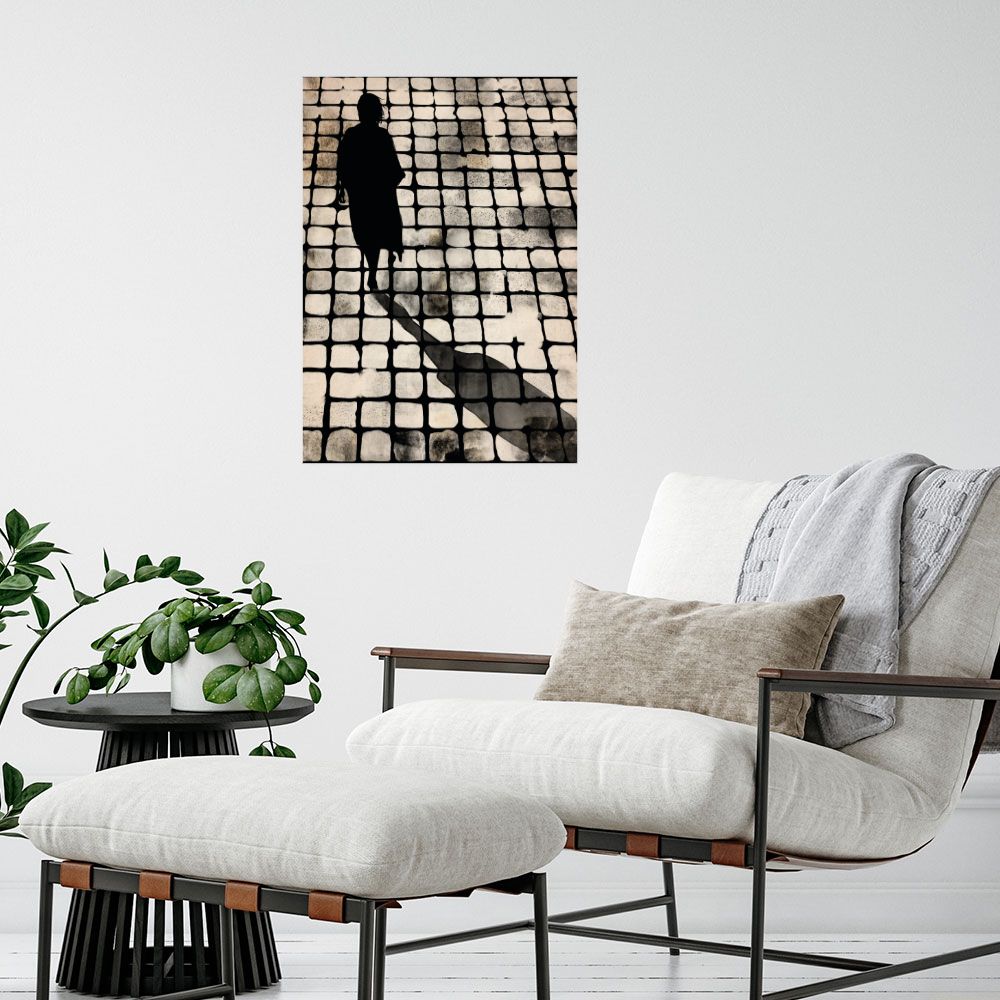 Affiche Silhouette en réflexion