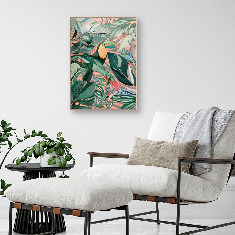 Tableau Jungle tropicale vibrante