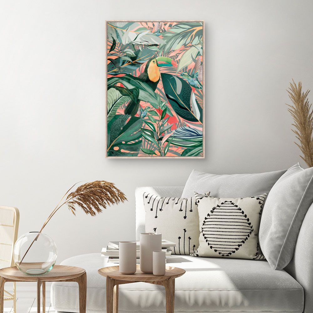 Tableau Jungle tropicale vibrante