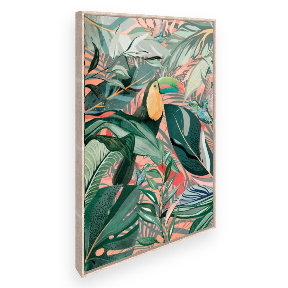 Toile Jungle tropicale vibrante