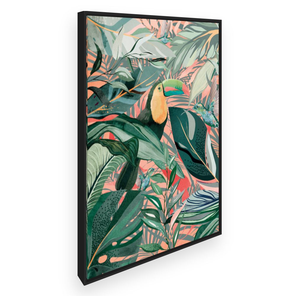 Toile Jungle tropicale vibrante