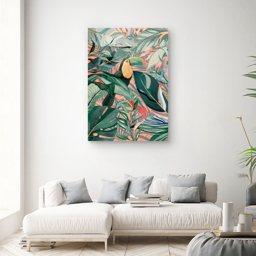 Tableau Jungle tropicale vibrante
