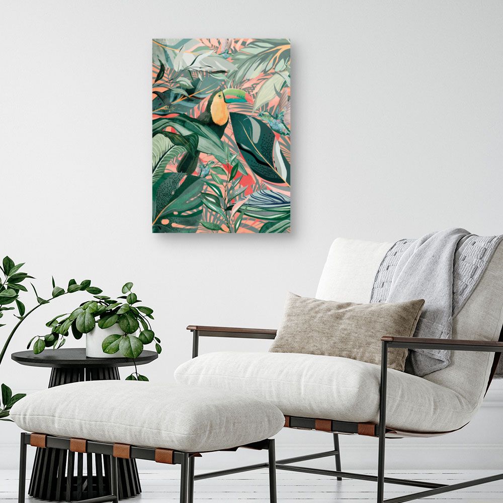 Tableau Jungle tropicale vibrante