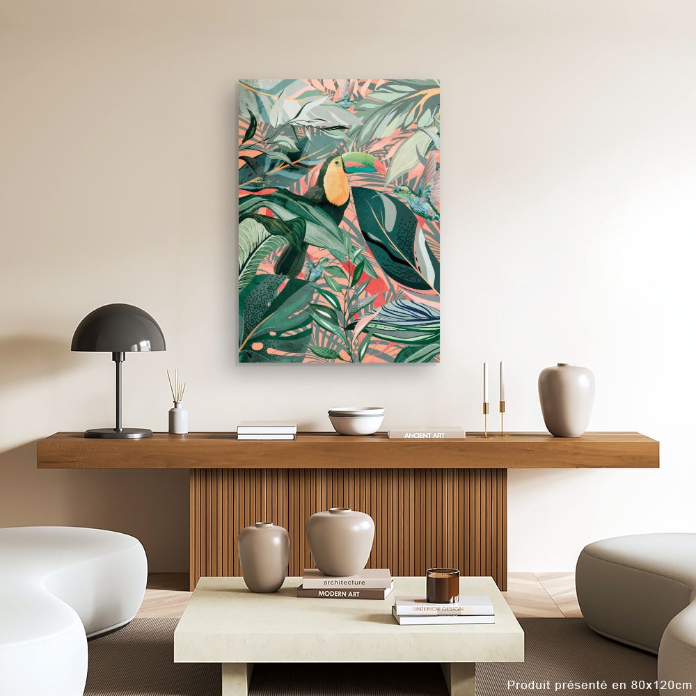 Tableau Jungle tropicale vibrante