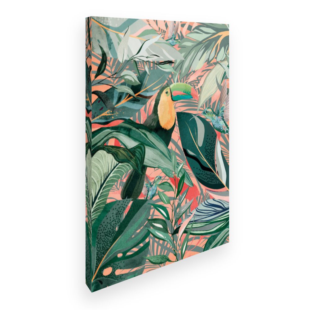 Toile Jungle tropicale vibrante