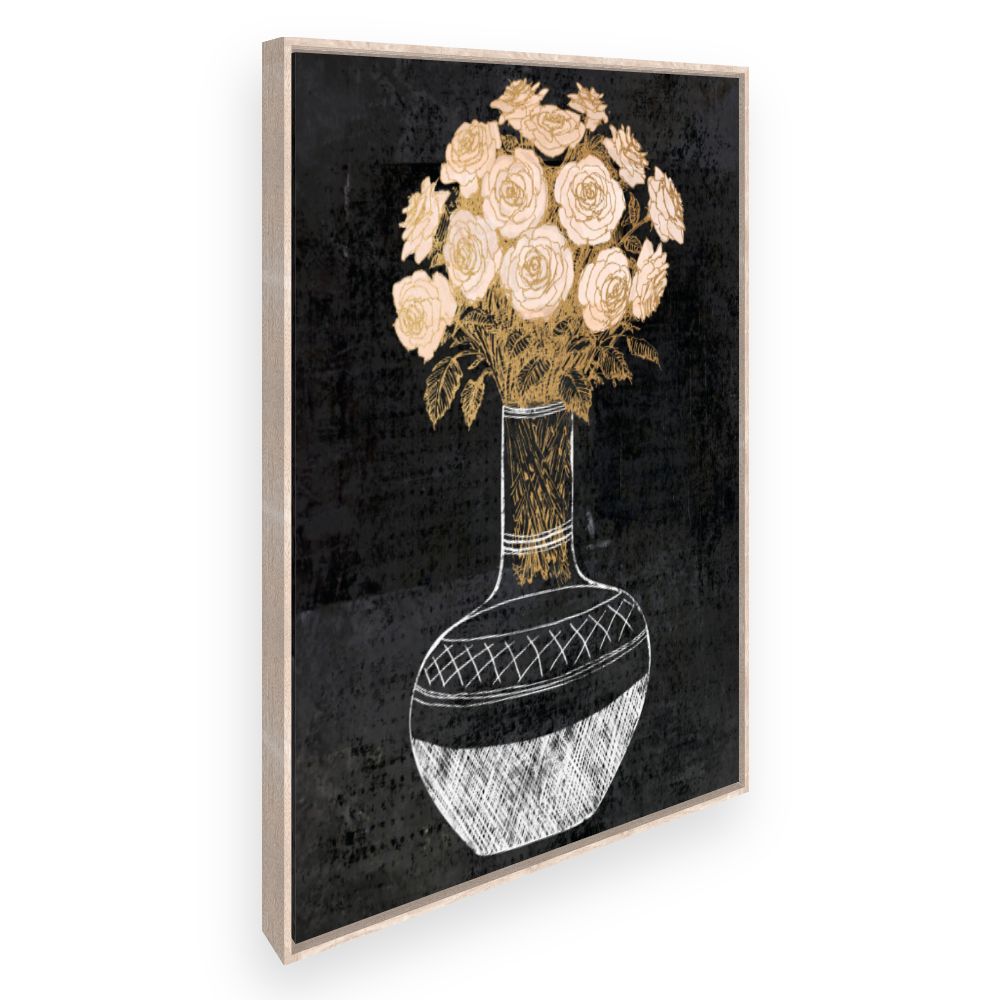 Toile Bouquet romantique