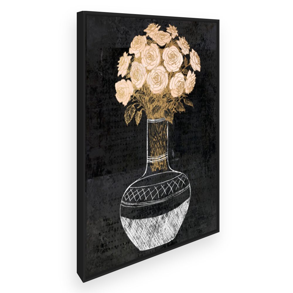 Toile Bouquet romantique