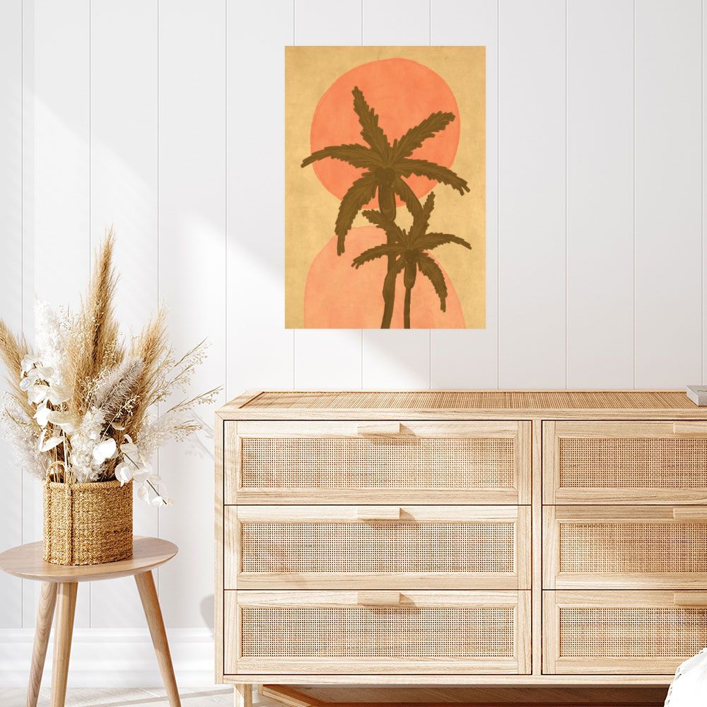 Affiche Palmiers ensoleillés