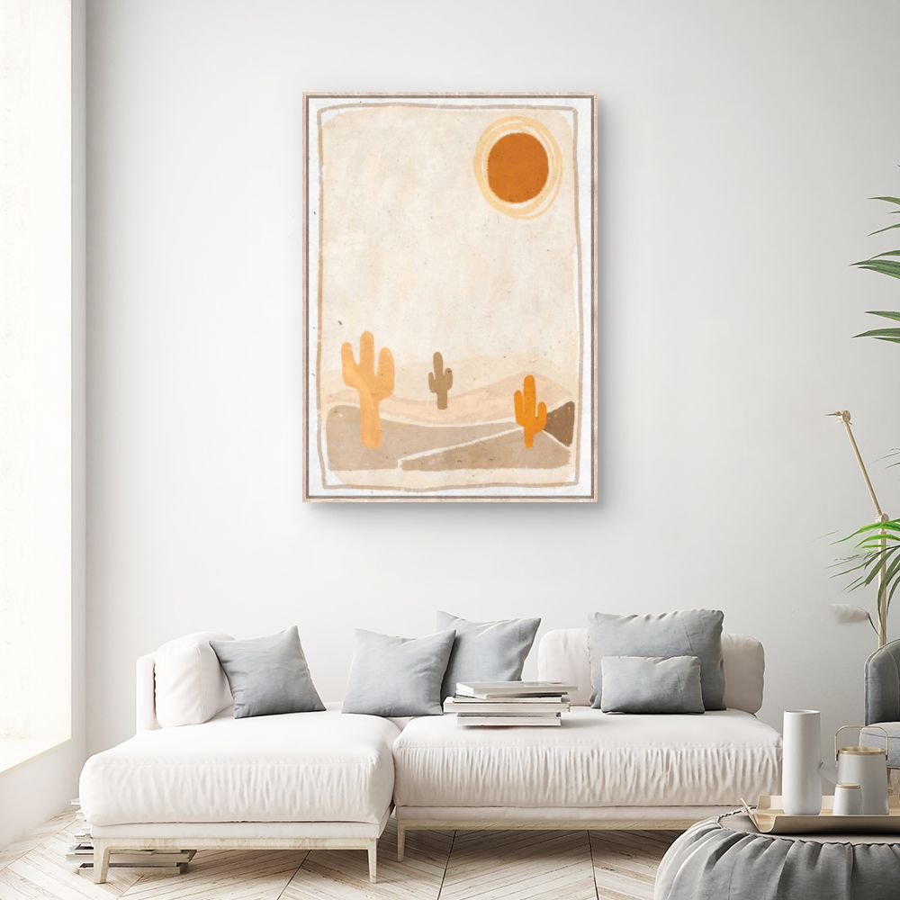 Tableau Soleil désertique