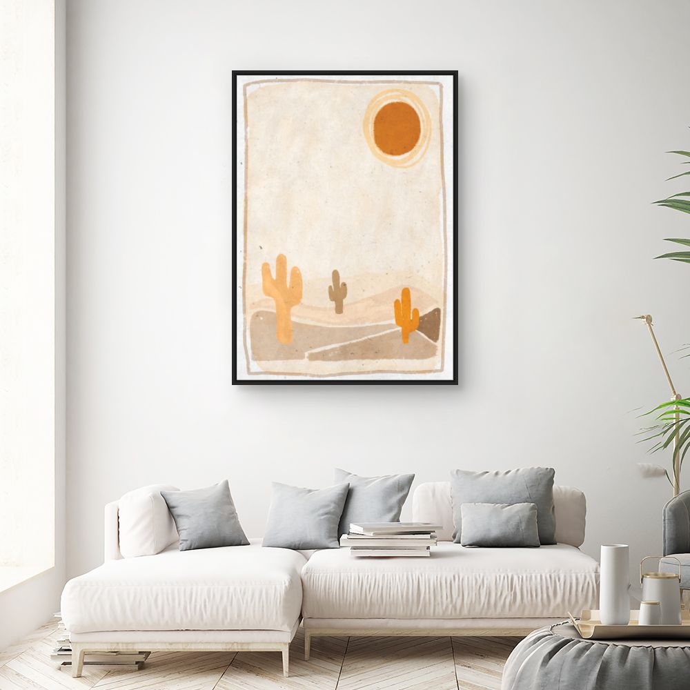 Tableau Soleil désertique