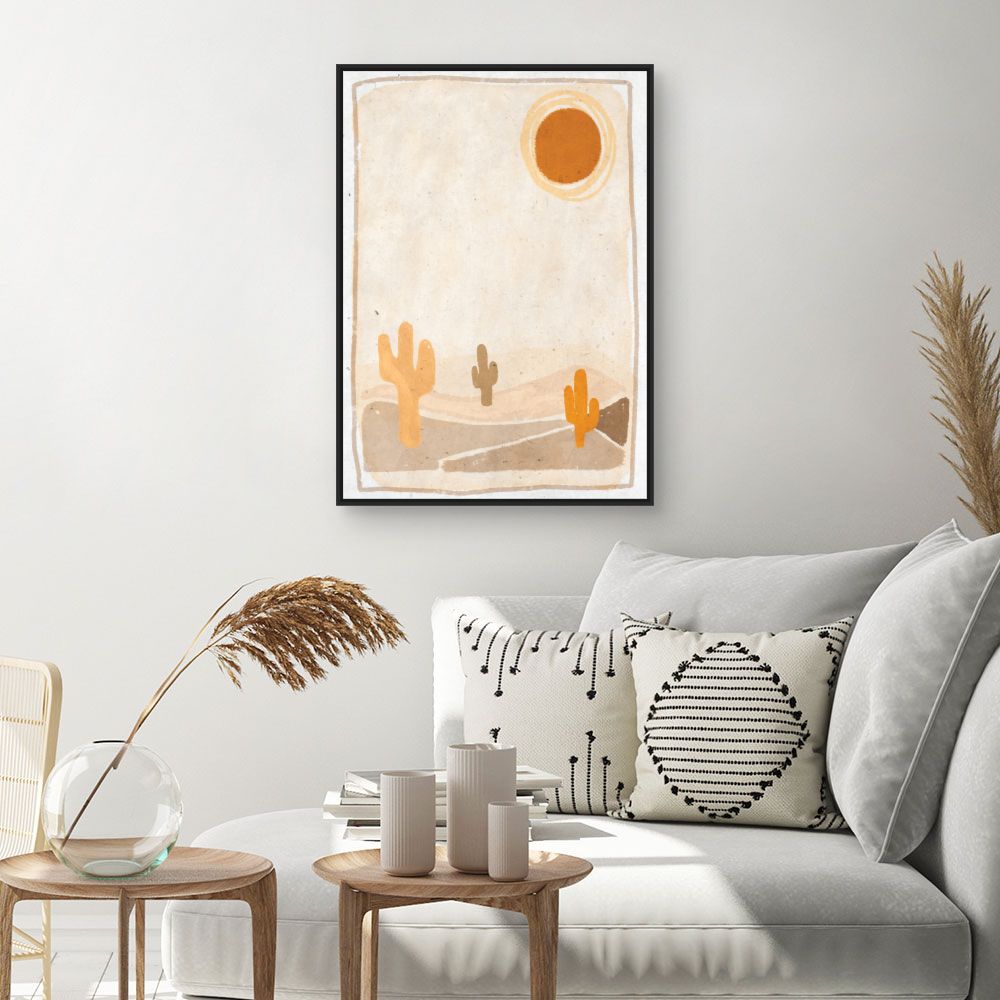 Tableau Soleil désertique