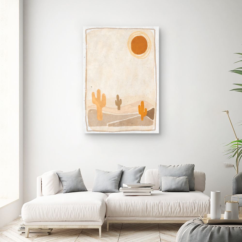 Tableau Soleil désertique