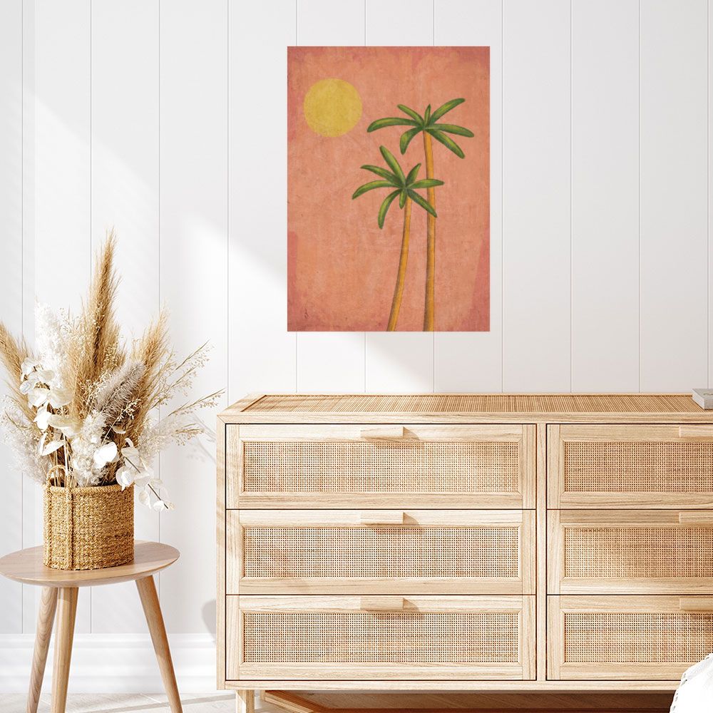 Affiche Palmiers au soleil
