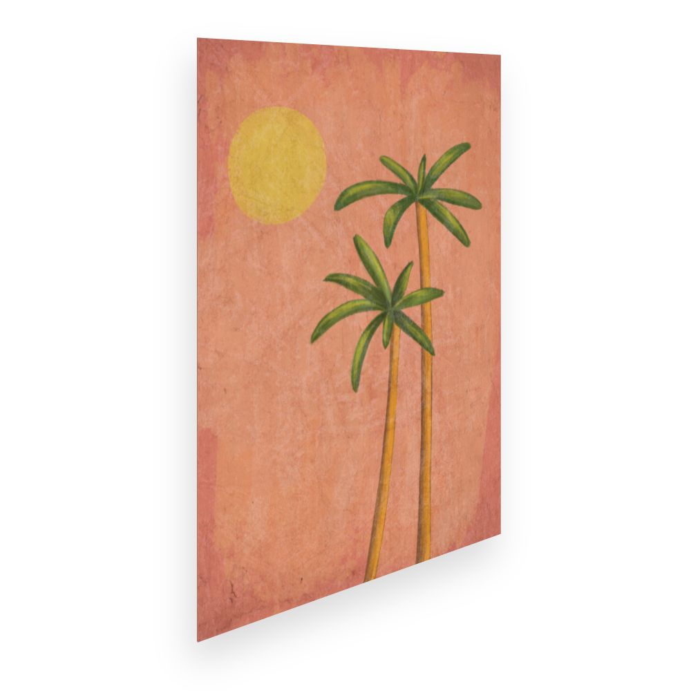 Affiche Palmiers au soleil