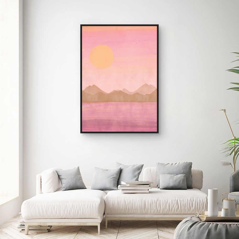Tableau Paysage au coucher du soleil