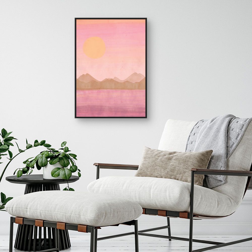 Tableau Paysage au coucher du soleil