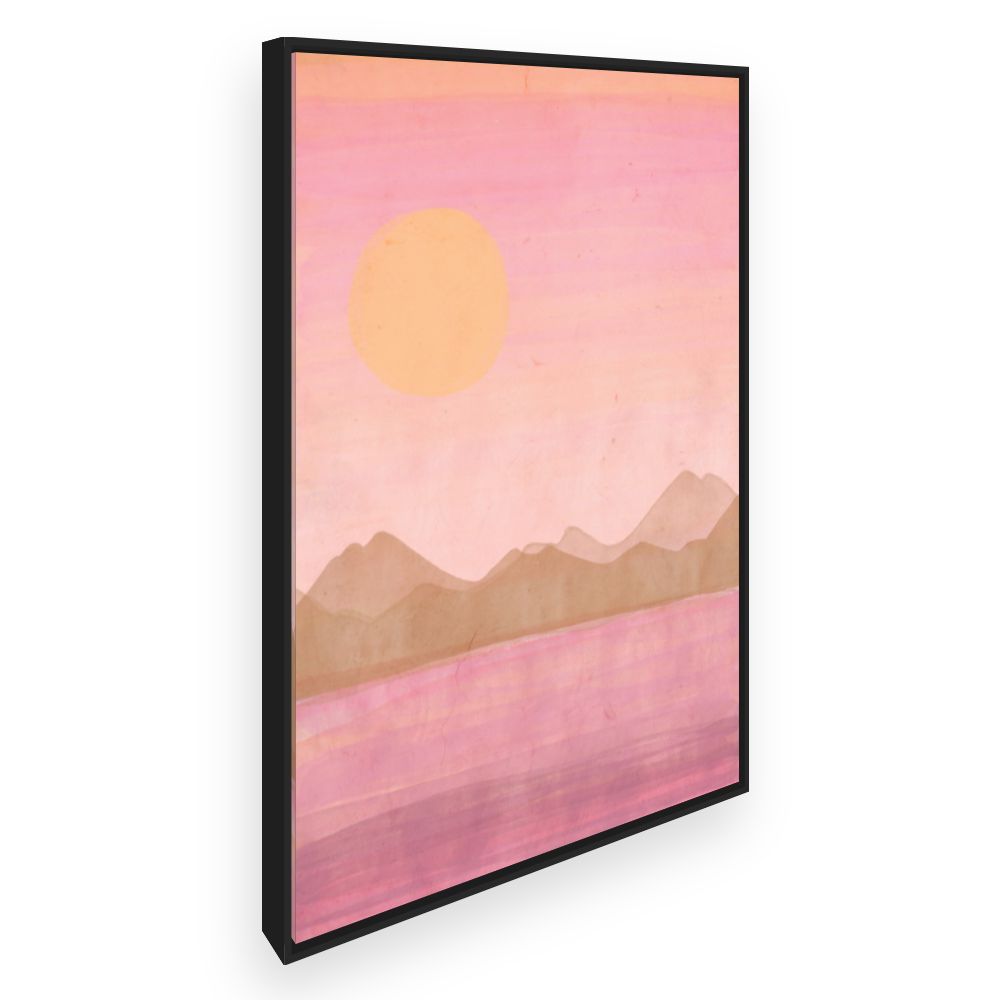 Toile Paysage au coucher du soleil