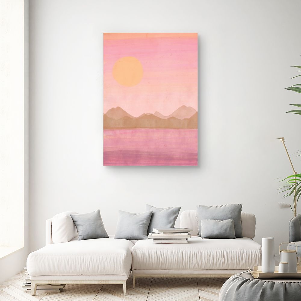 Tableau Paysage au coucher du soleil