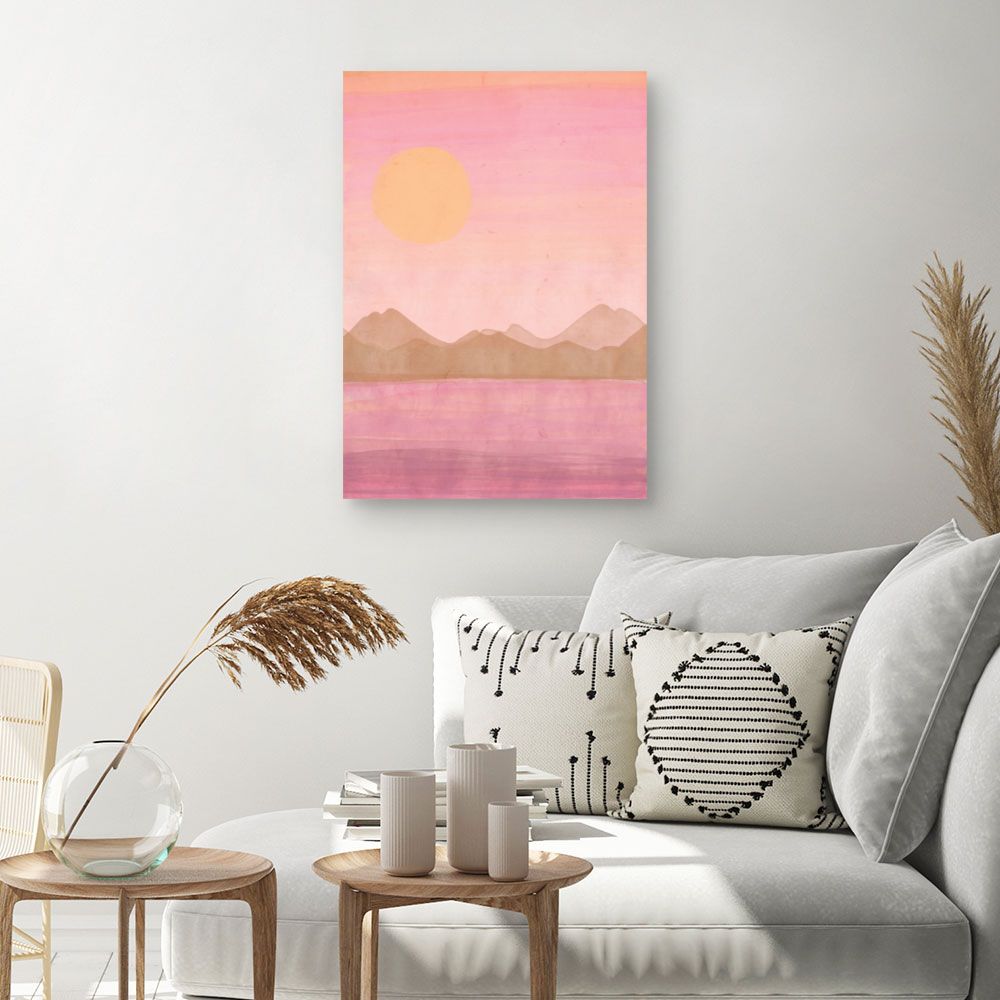 Tableau Paysage au coucher du soleil