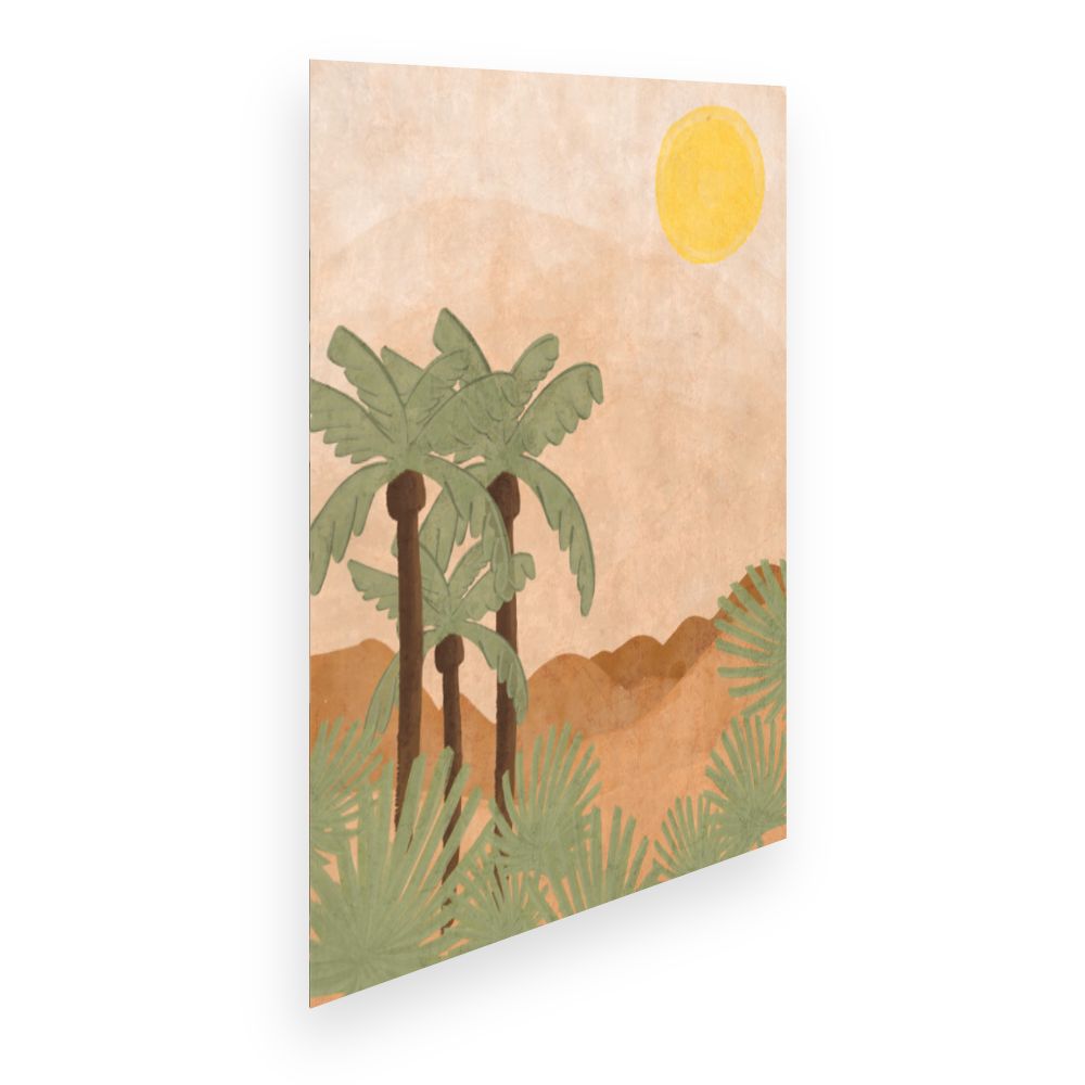 Affiche Palmiers ensoleillés