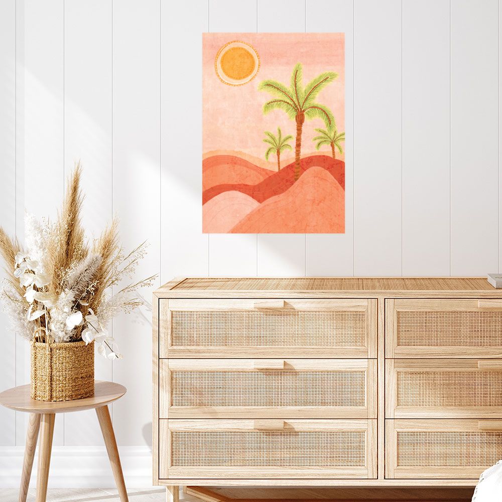Affiche Palmiers ensoleillés