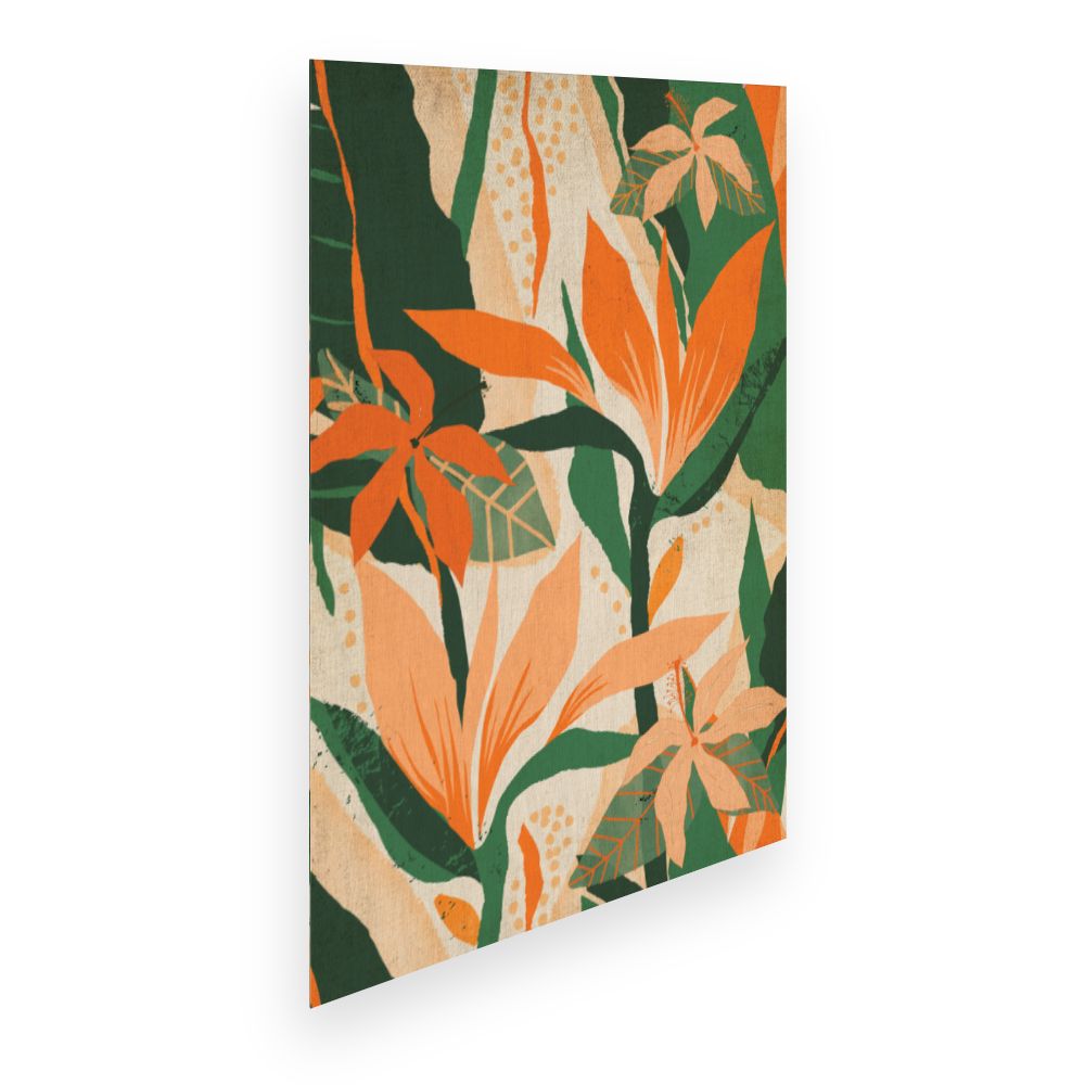 Affiche Fleurs tropicales vives