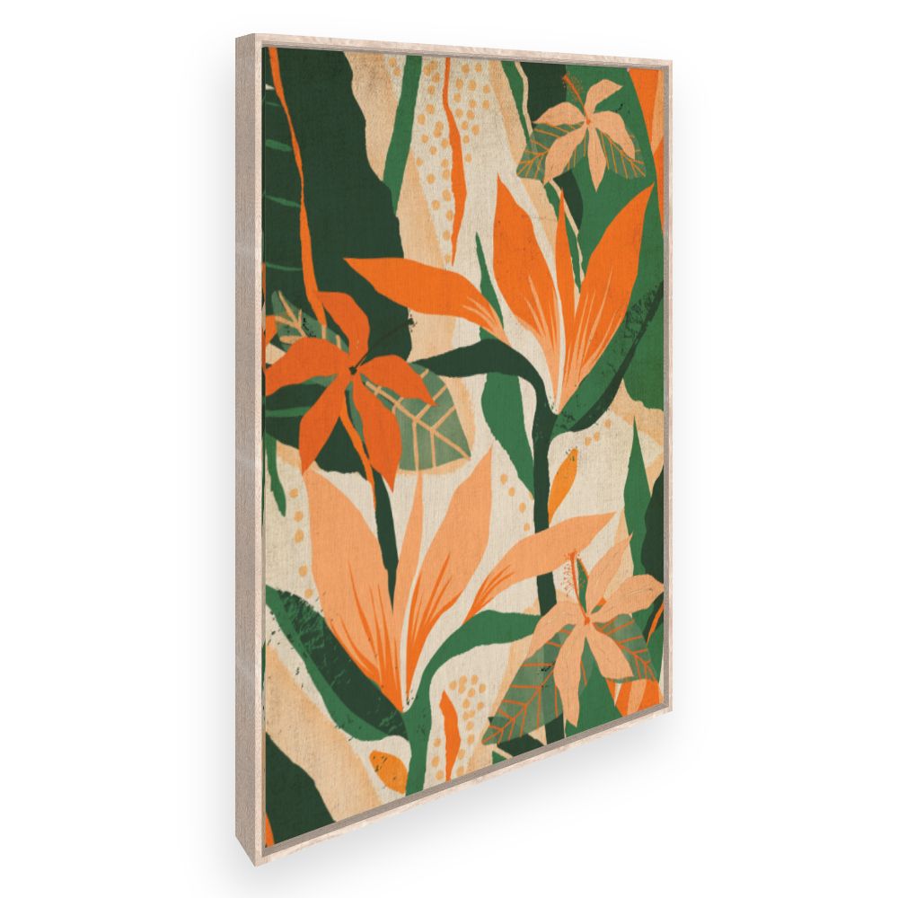 Toile Fleurs tropicales vives