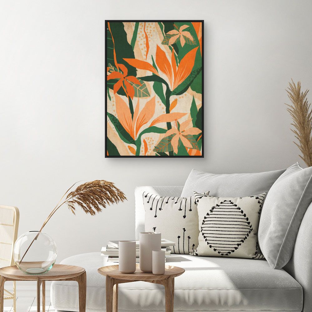 Tableau Fleurs tropicales vives