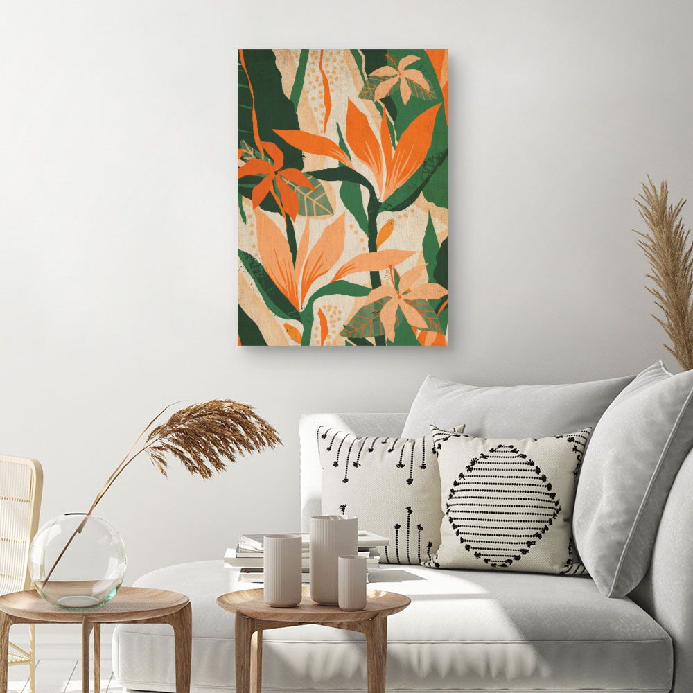 Tableau Fleurs tropicales vives
