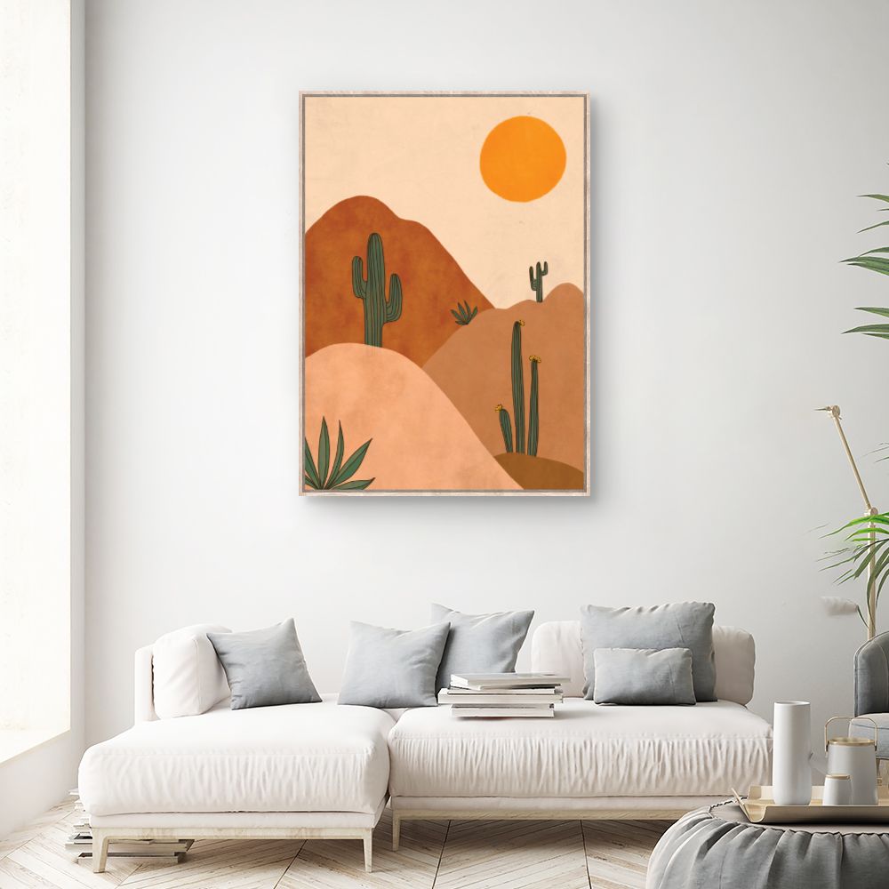 Tableau Paysage désertique serein