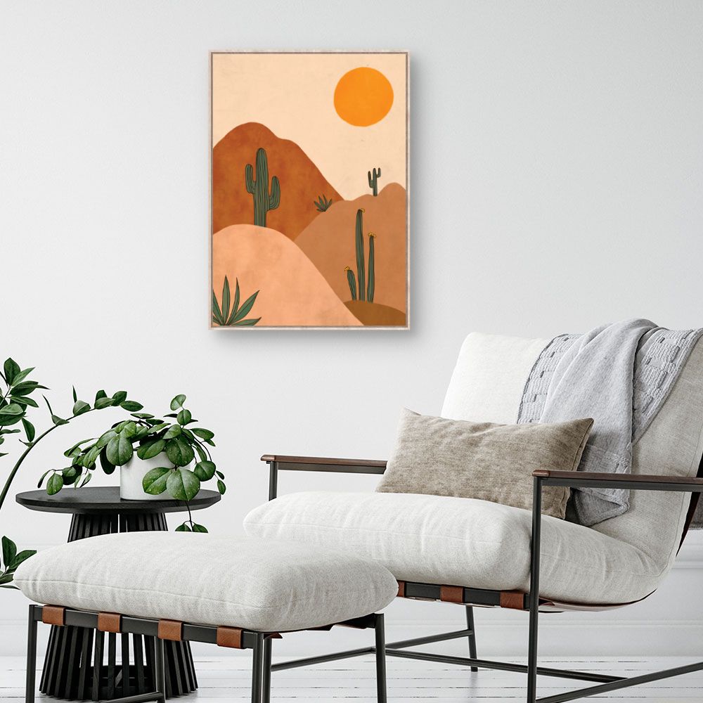 Tableau Paysage désertique serein