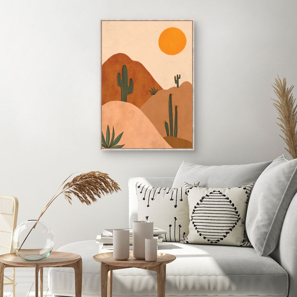 Tableau Paysage désertique serein