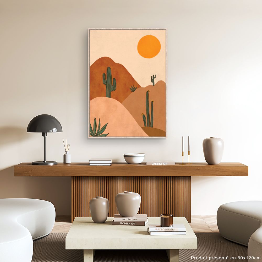 Tableau Paysage désertique serein