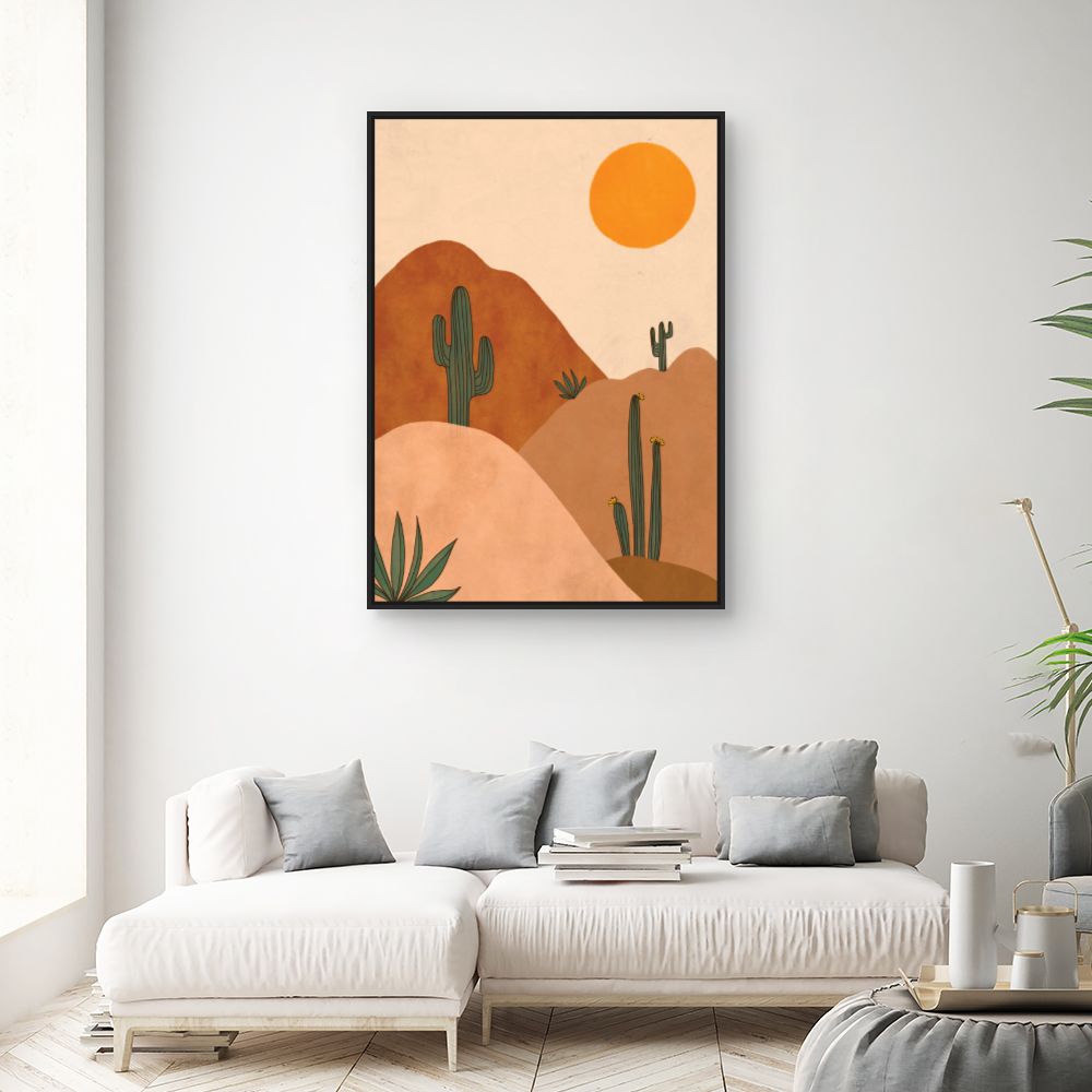 Tableau Paysage désertique serein