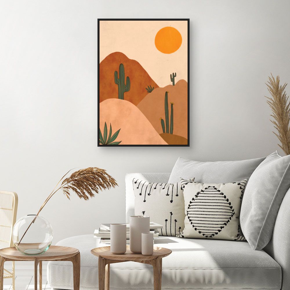 Tableau Paysage désertique serein