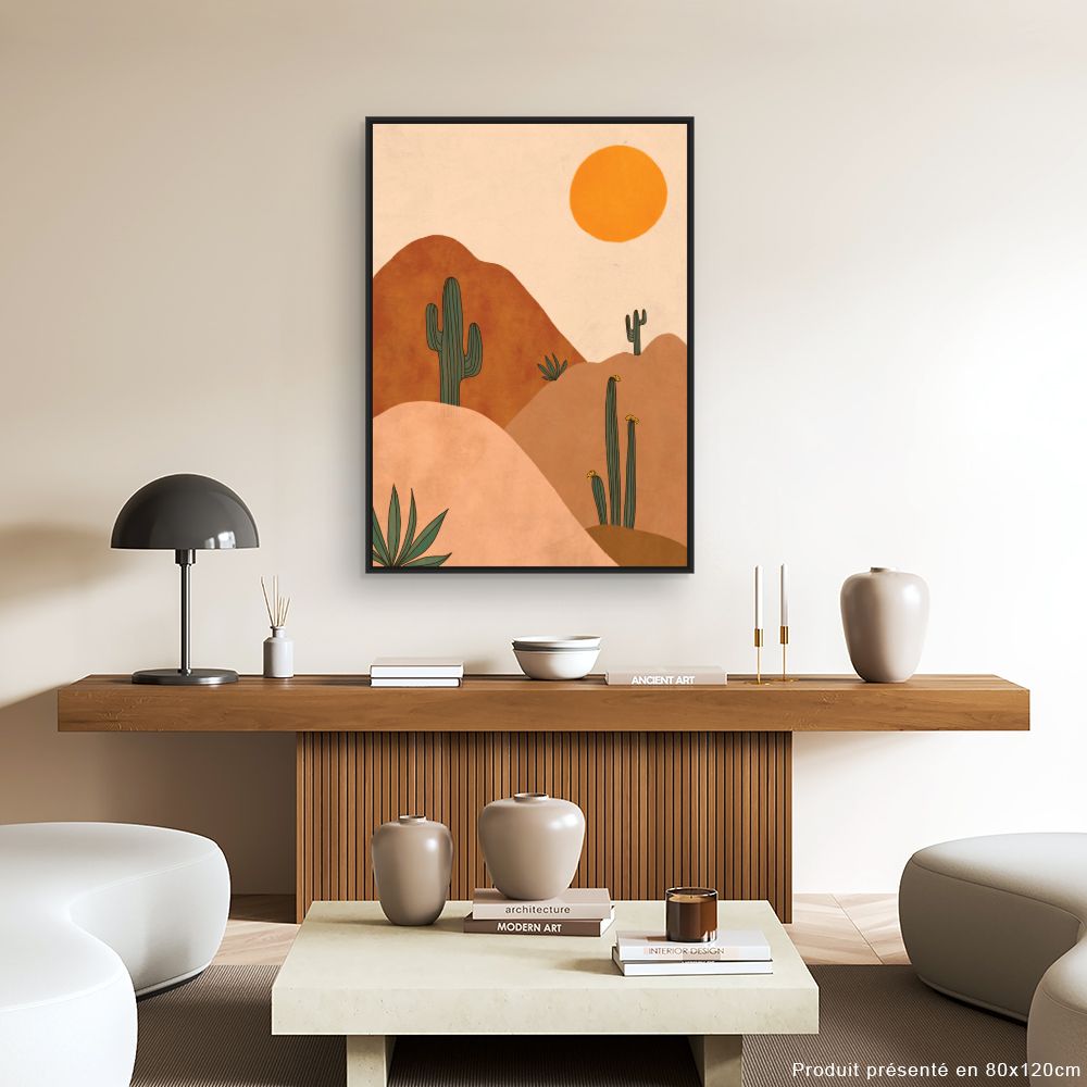 Tableau Paysage désertique serein