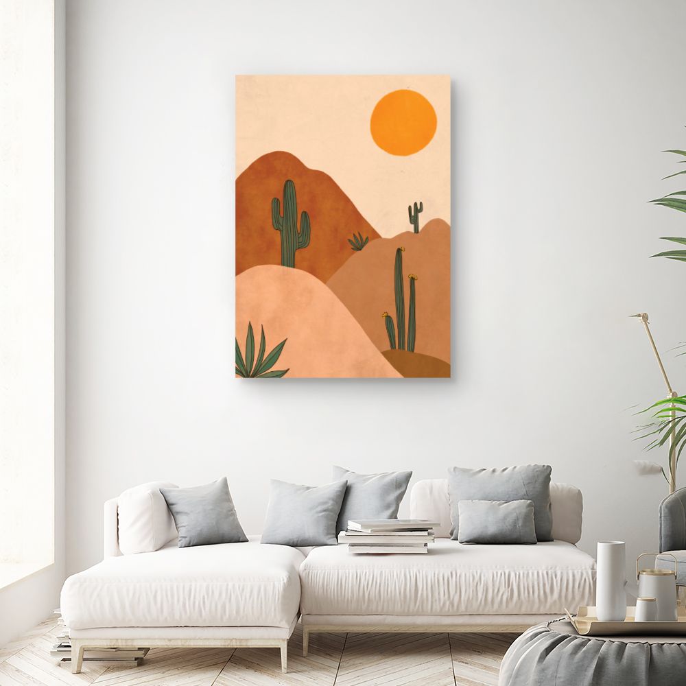 Tableau Paysage désertique serein